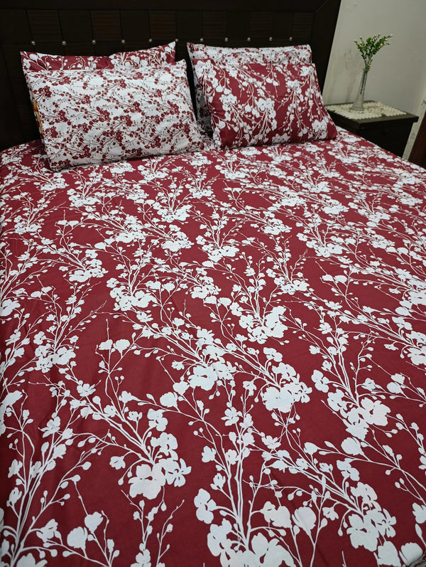 5 Pieces Pure Cotton Bedsheet
