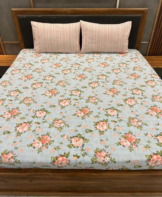 3 Pieces Export Quality cotton Bedsheet