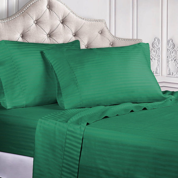 3 Pieces Stripe Sheet, Green