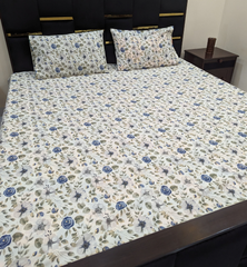 3 Pieces Pure cotton Bedsheet