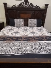 Crystal Cotton Bedsheet with 2 pillow covers