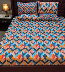 5 Pieces Pure Cotton Bedsheet