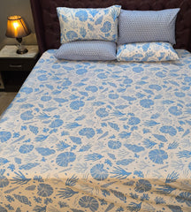5 Pieces Pure Cotton Bedsheet