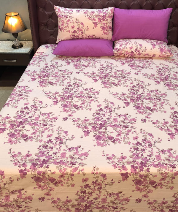 5 Pieces Pure Cotton Bedsheet