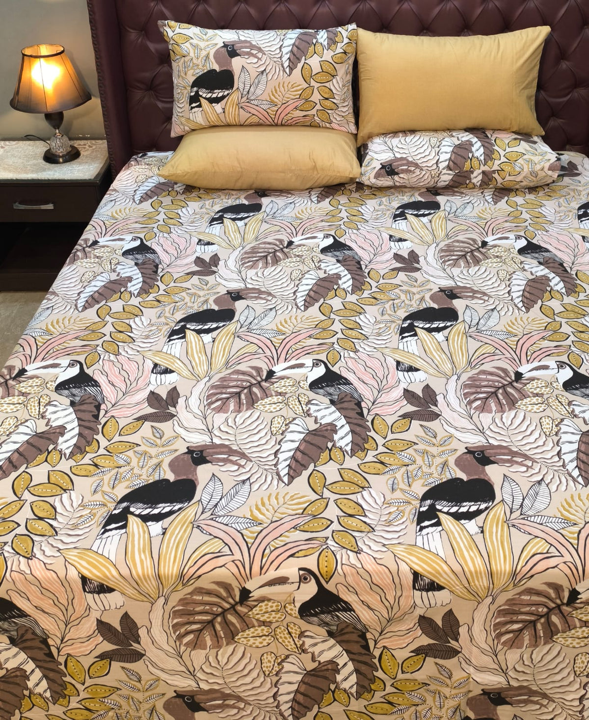 5 Pieces Pure Cotton Bedsheet