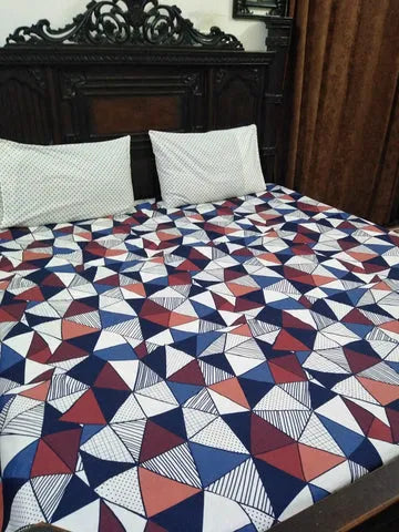 3 Pieces Pure cotton Bedsheet
