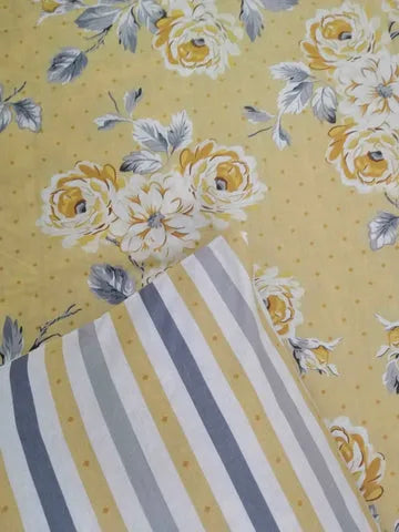 3 Pieces Pure cotton Bedsheet
