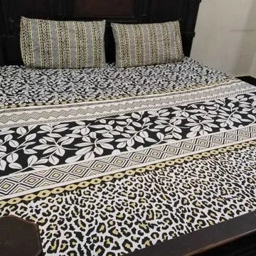 3 Pieces Pure cotton Bedsheet
