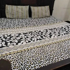 3 Pieces Pure cotton Bedsheet