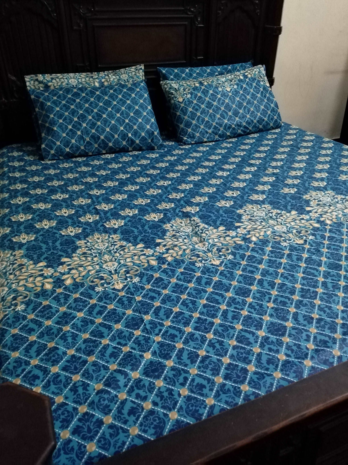 5 Pieces Pure Cotton Bedsheet