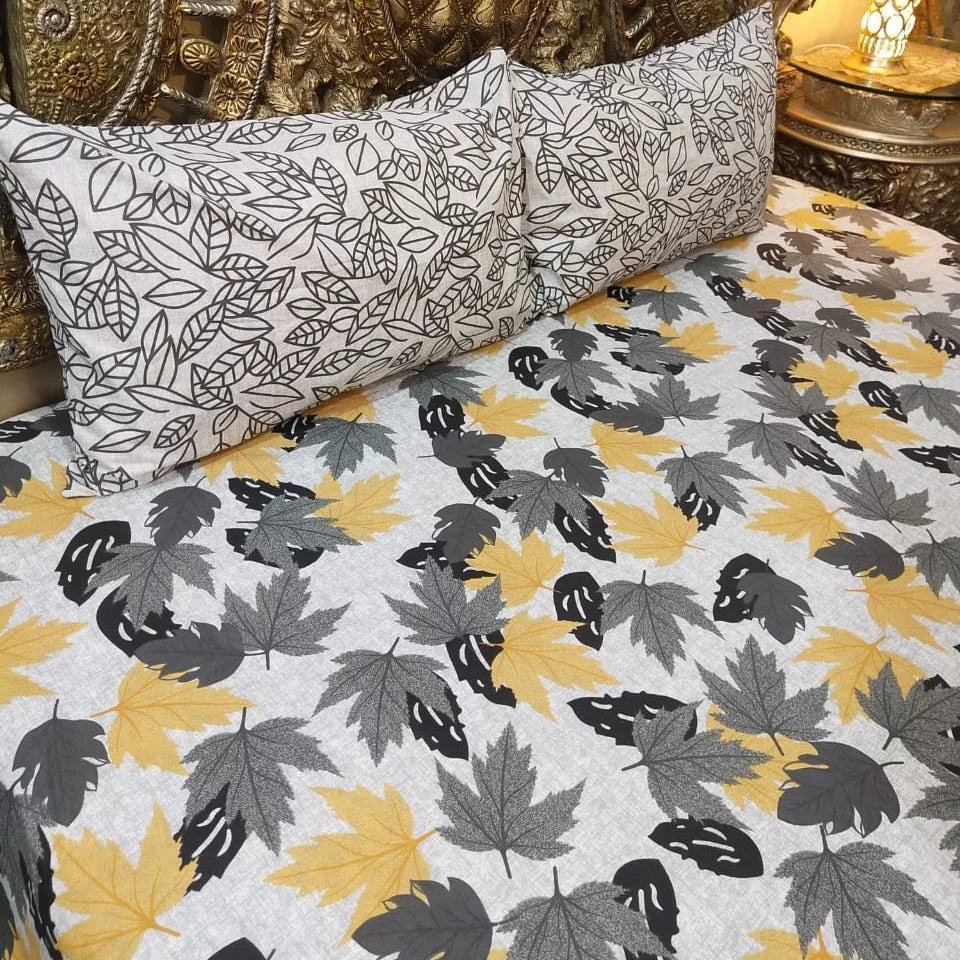 3 Pieces Pure cotton Bedsheet