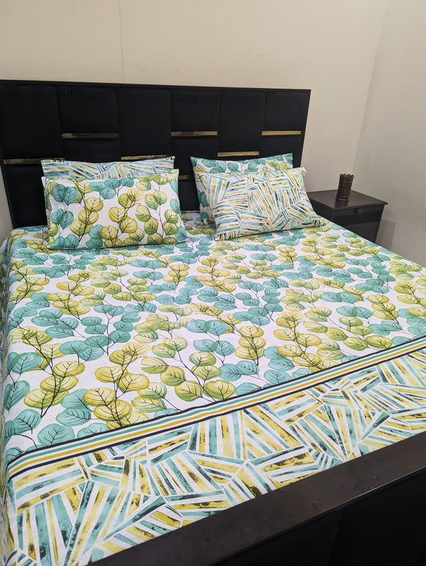 5 Pieces Pure Cotton Bedsheet