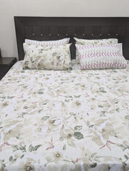 5 Pieces Pure Cotton Bedsheet