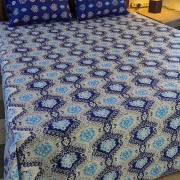 3 Pieces Pure cotton Bedsheet
