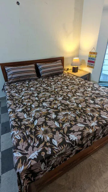 3 Pieces Pure cotton Bedsheet