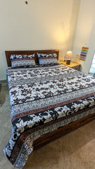 Crystal Cotton Bedsheet with 2 pillow covers