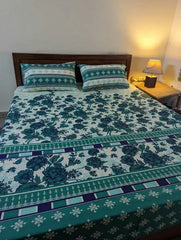 3 Pieces Pure cotton Bedsheet