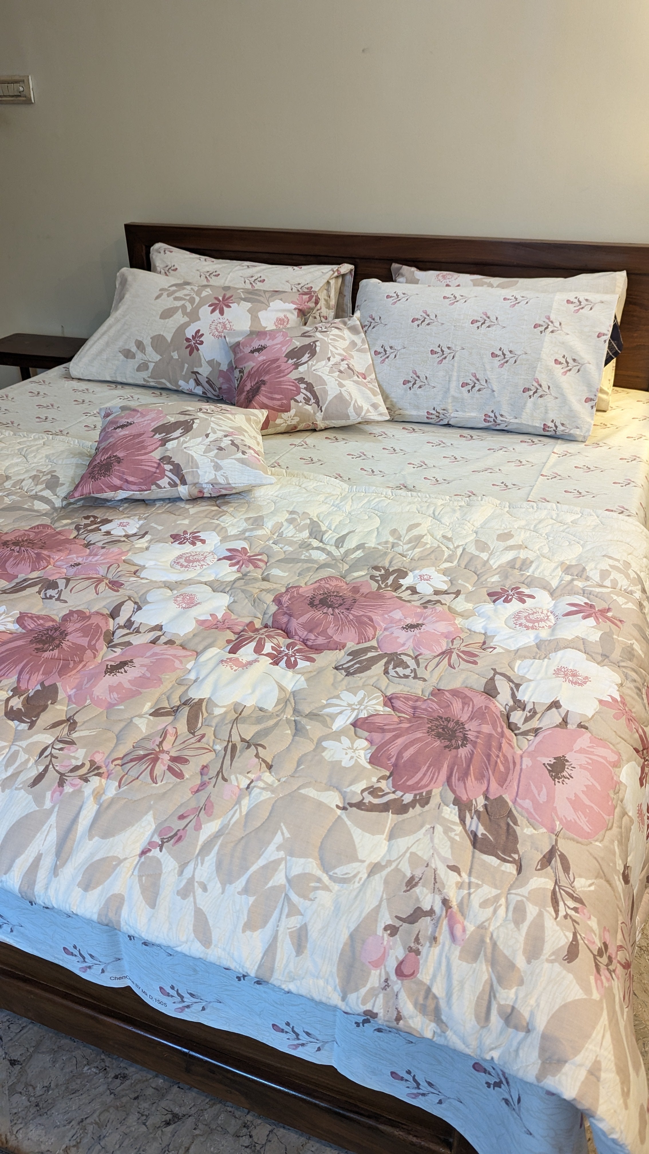 8 Pieces Pure Cotton Comforter set - Multi