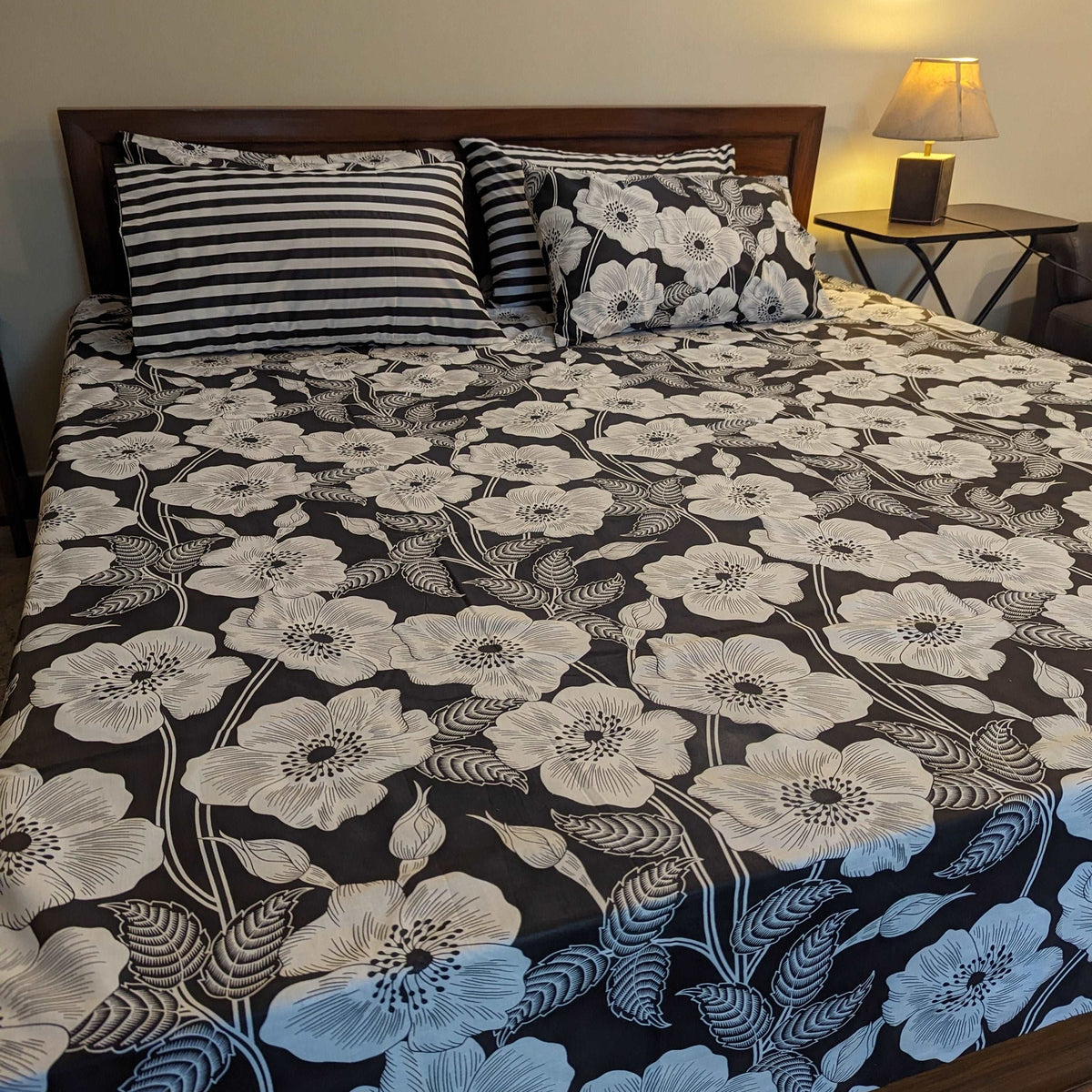 5 Pieces Pure Cotton Bedsheet