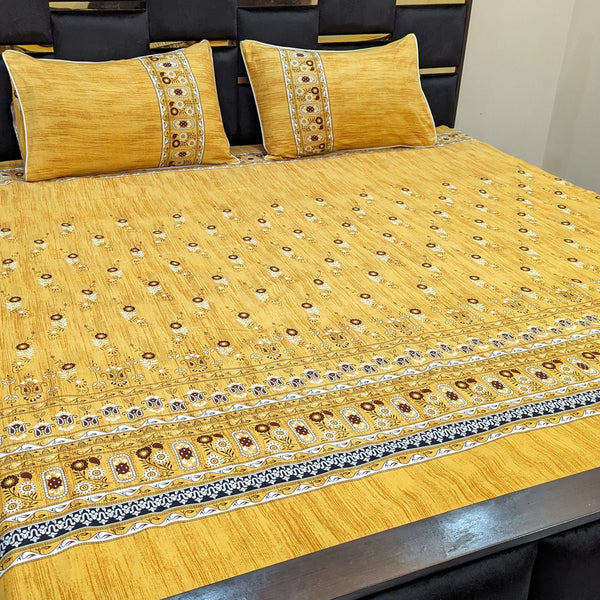 Crystal Cotton Bedsheet with 2 pillow covers