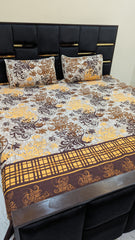 Crystal Cotton Bedsheet with 2 pillow covers