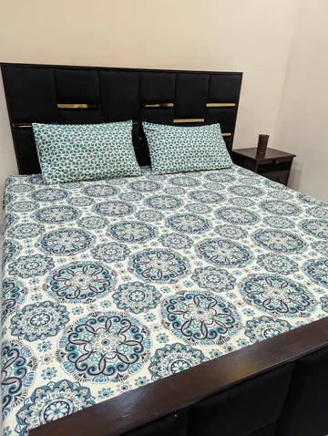 3 Pieces Pure cotton Bedsheet
