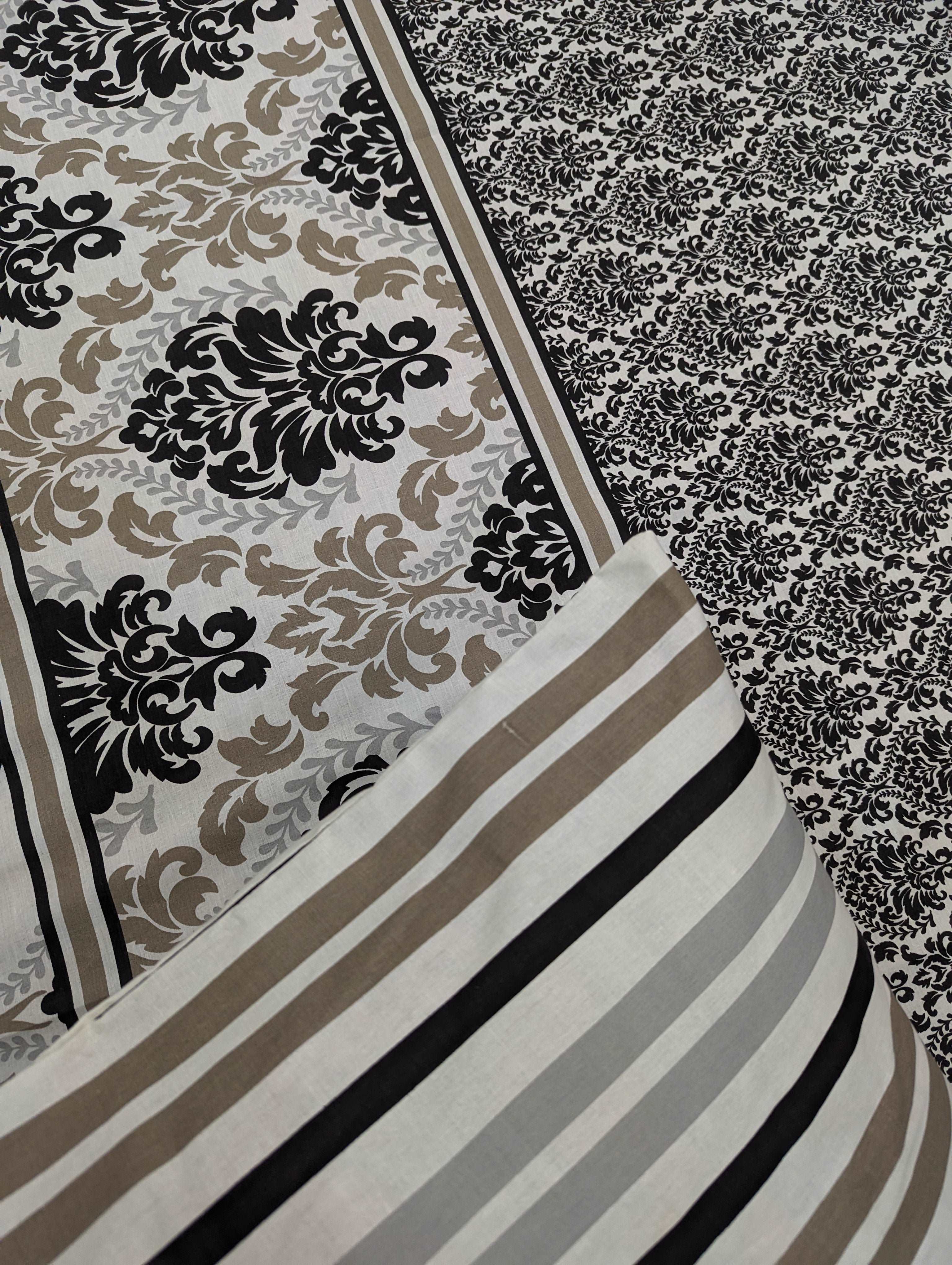 5 Pieces Pure Cotton Bedsheet