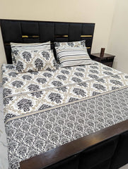5 Pieces Pure Cotton Bedsheet