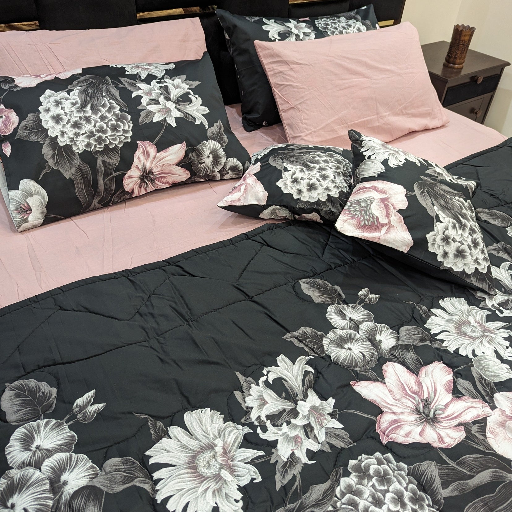 8 Pieces Pure Percale Cotton Comforter set