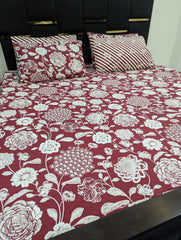 5 Pieces Pure Cotton Bedsheet