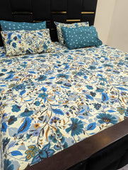 5 Pieces Pure Cotton Bedsheet