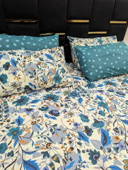 5 Pieces Pure Cotton Bedsheet