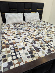 3 Pieces Pure cotton Bedsheet