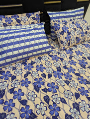 5 Pieces Pure Cotton Bedsheet
