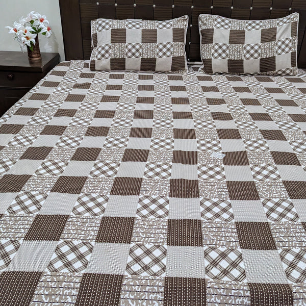 Crystal Cotton Bedsheet with 2 pillow covers