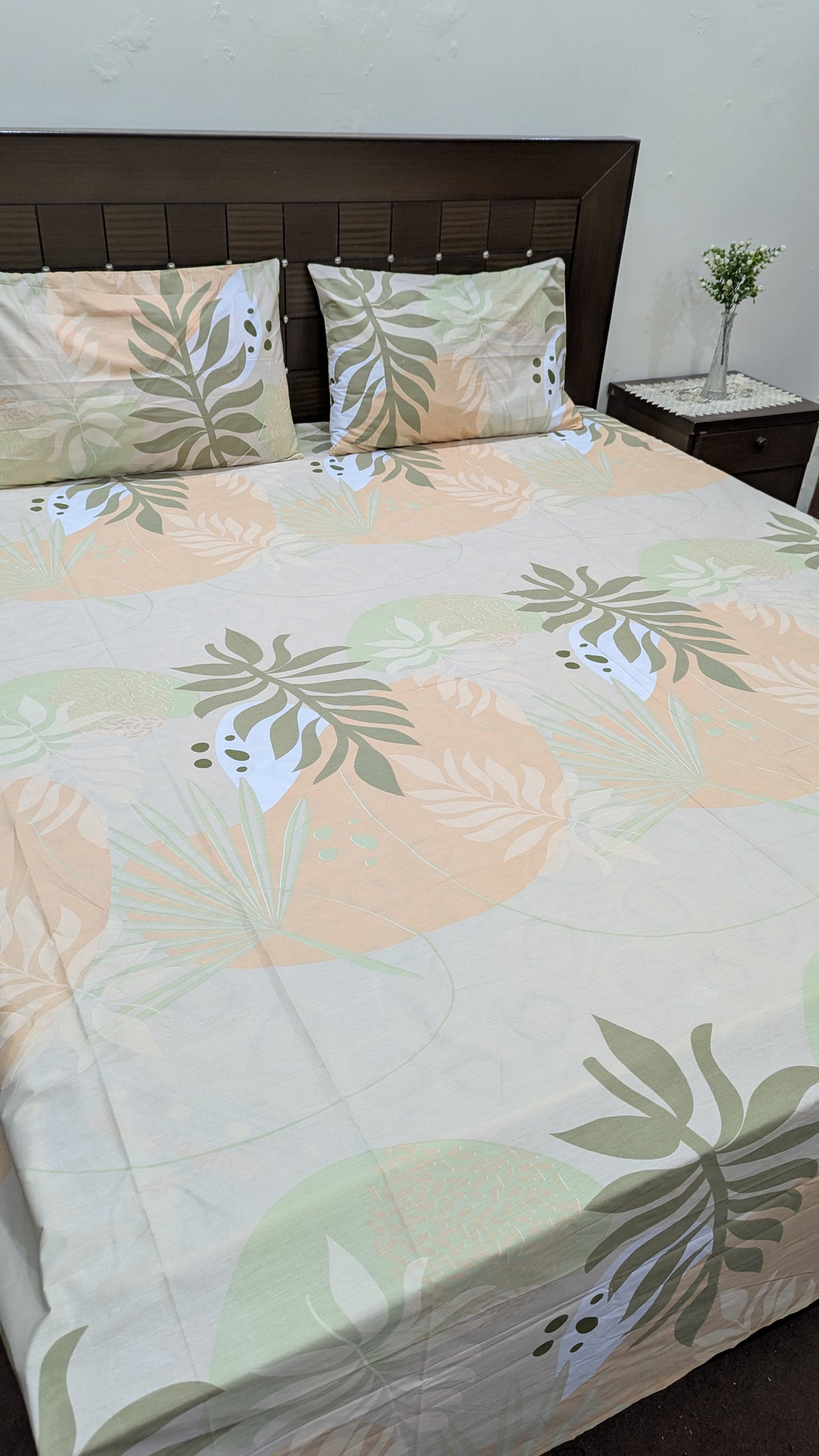 3 Pieces Export Quality cotton Bedsheet