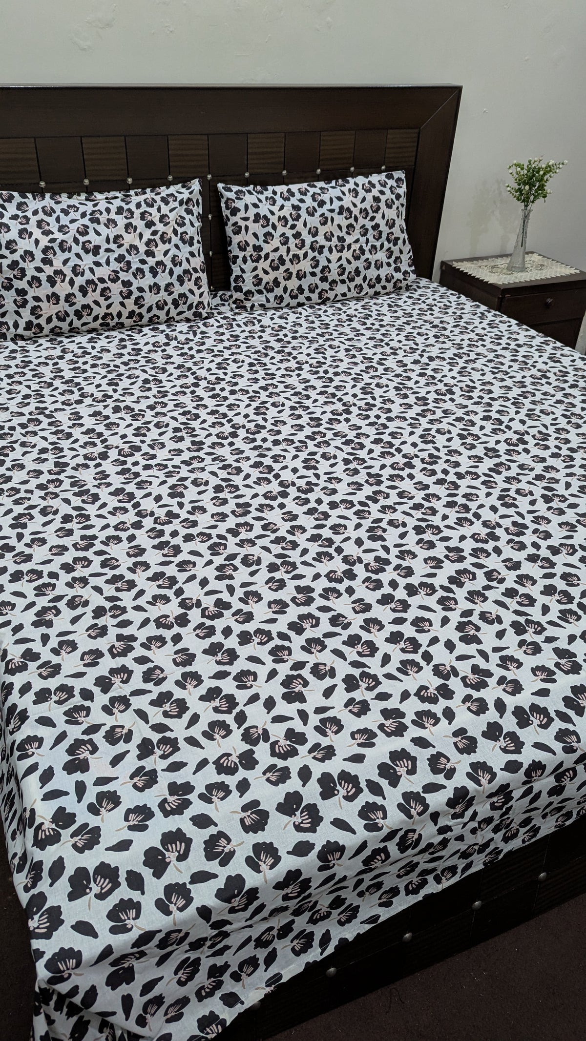 3 Pieces Export Quality cotton Bedsheet
