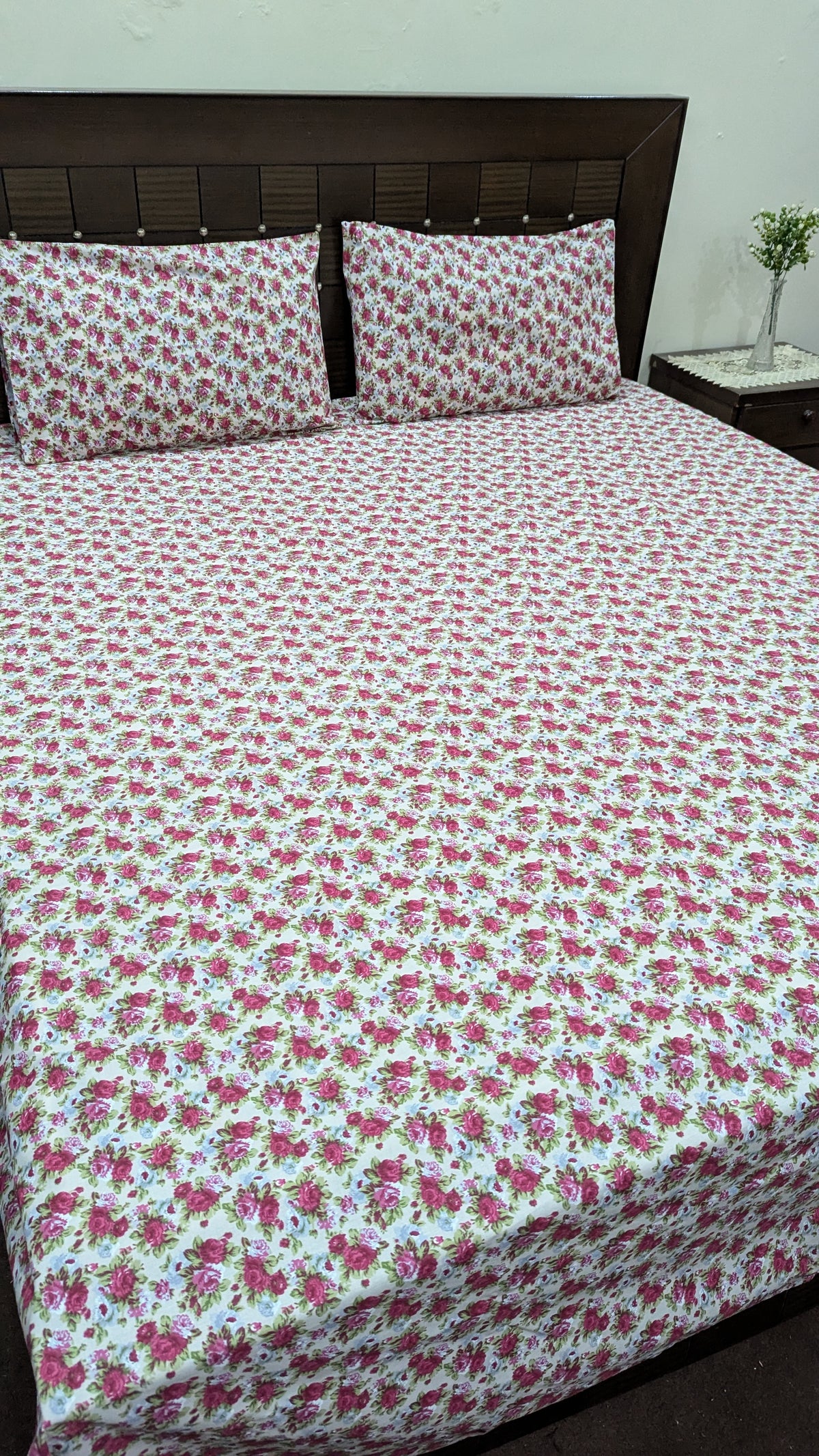 3 Pieces Export Quality cotton Bedsheet