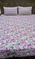 3 Pieces Pure cotton Bedsheet