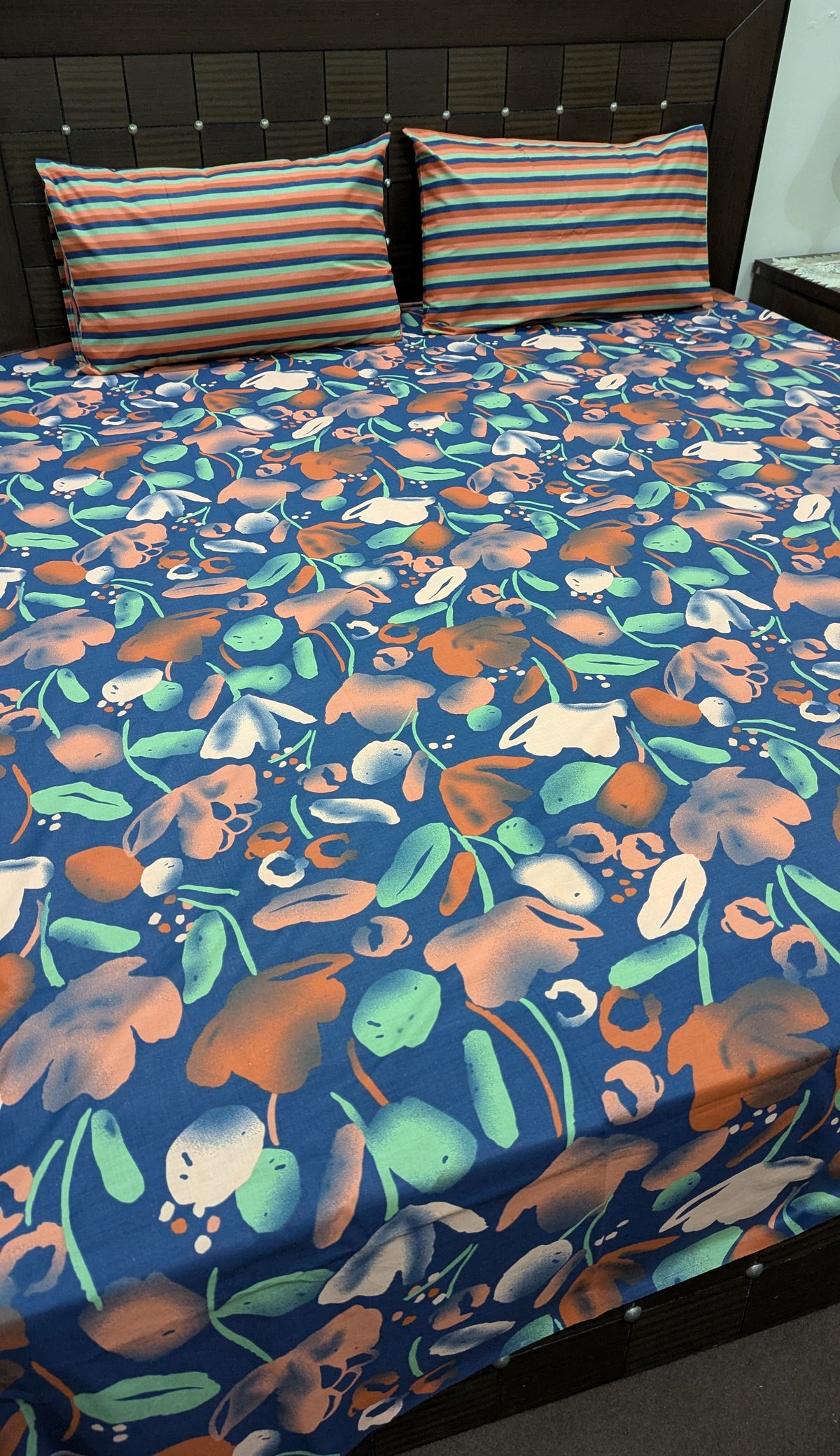 3 Pieces Pure cotton Bedsheet