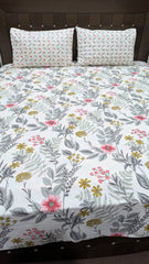 3 Pieces Pure cotton Bedsheet