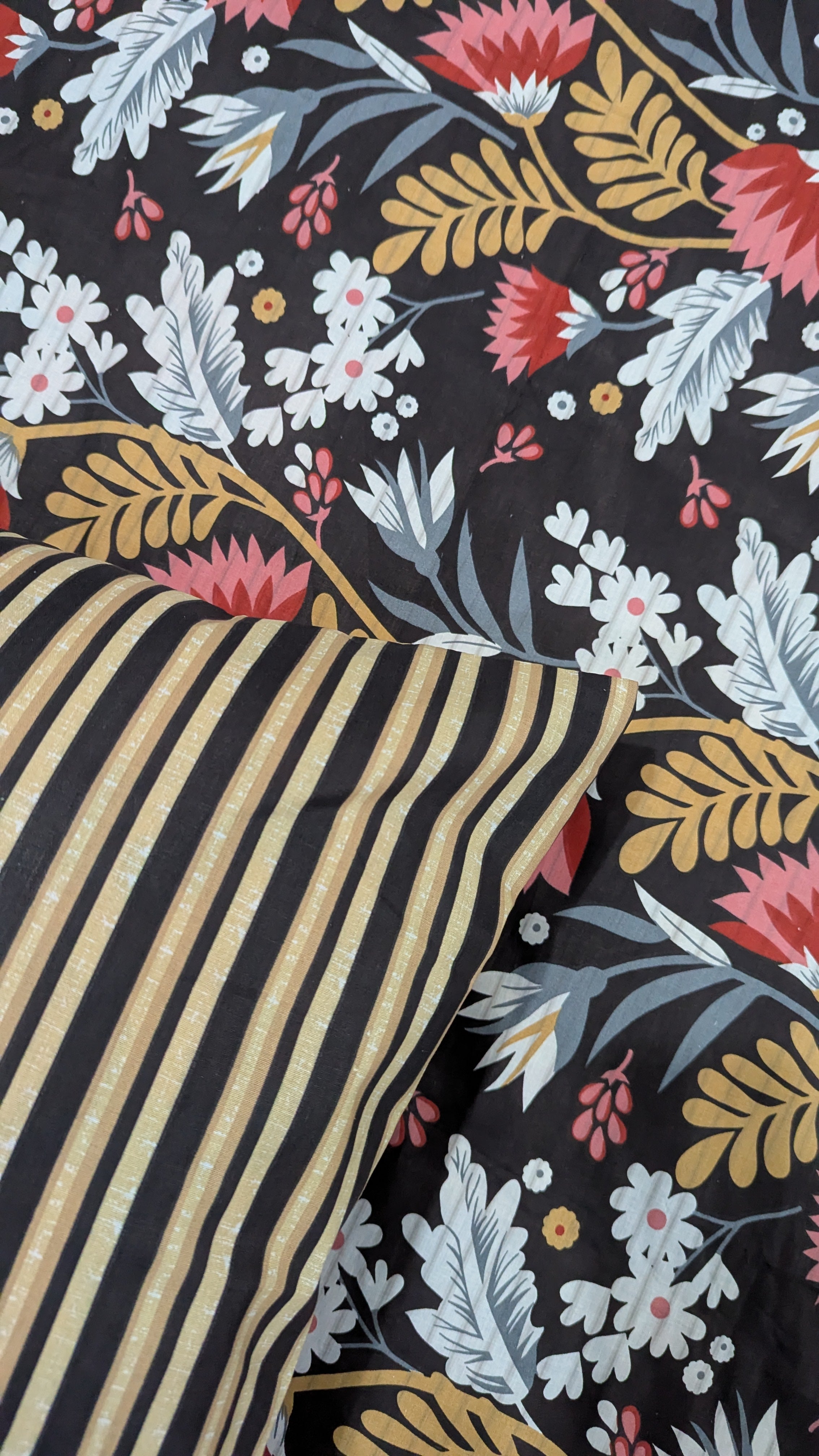 3 Pieces Pure cotton Bedsheet