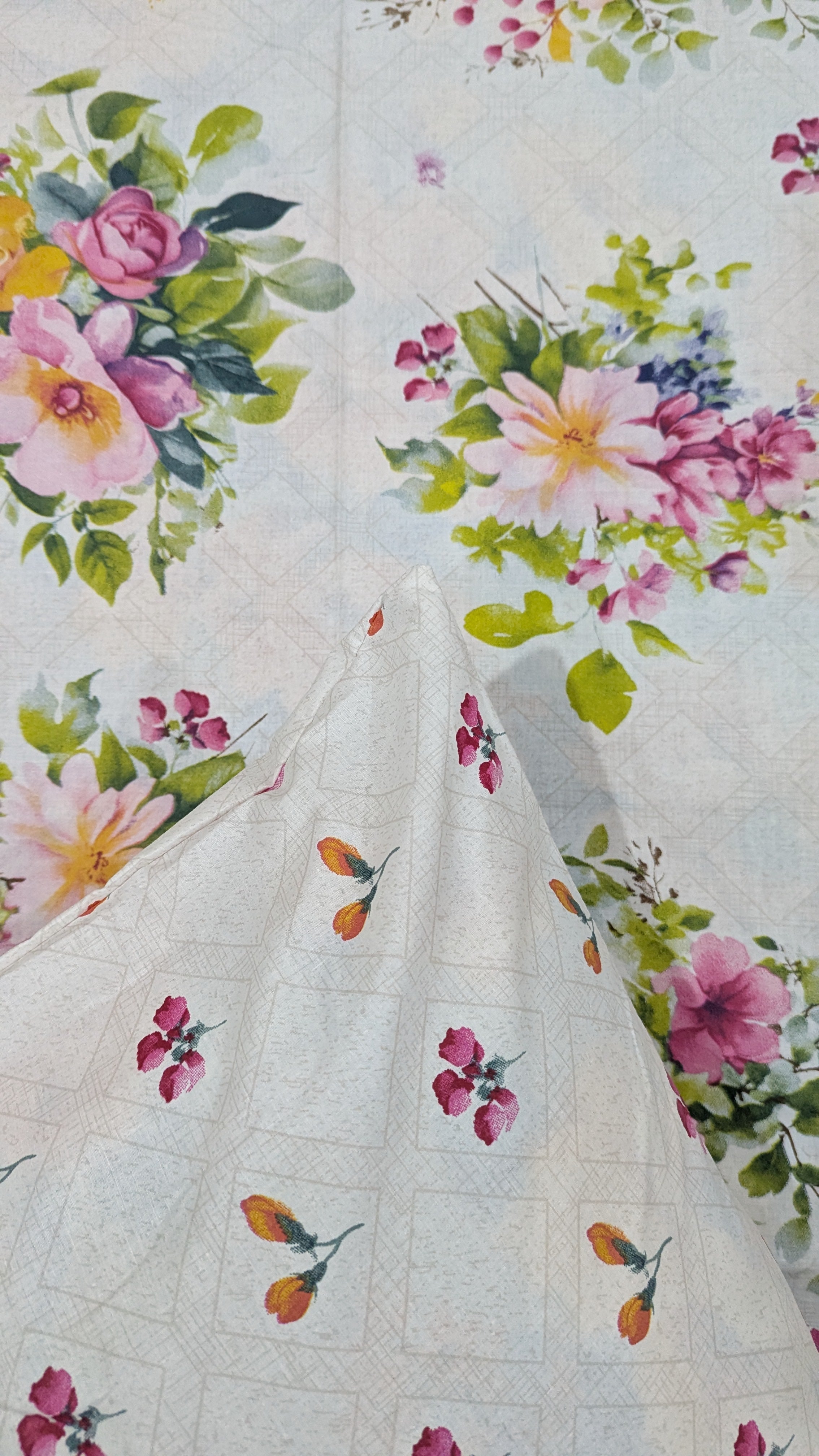 3 Pieces Pure cotton Bedsheet