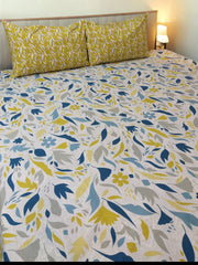 3 Pieces Pure cotton Bedsheet