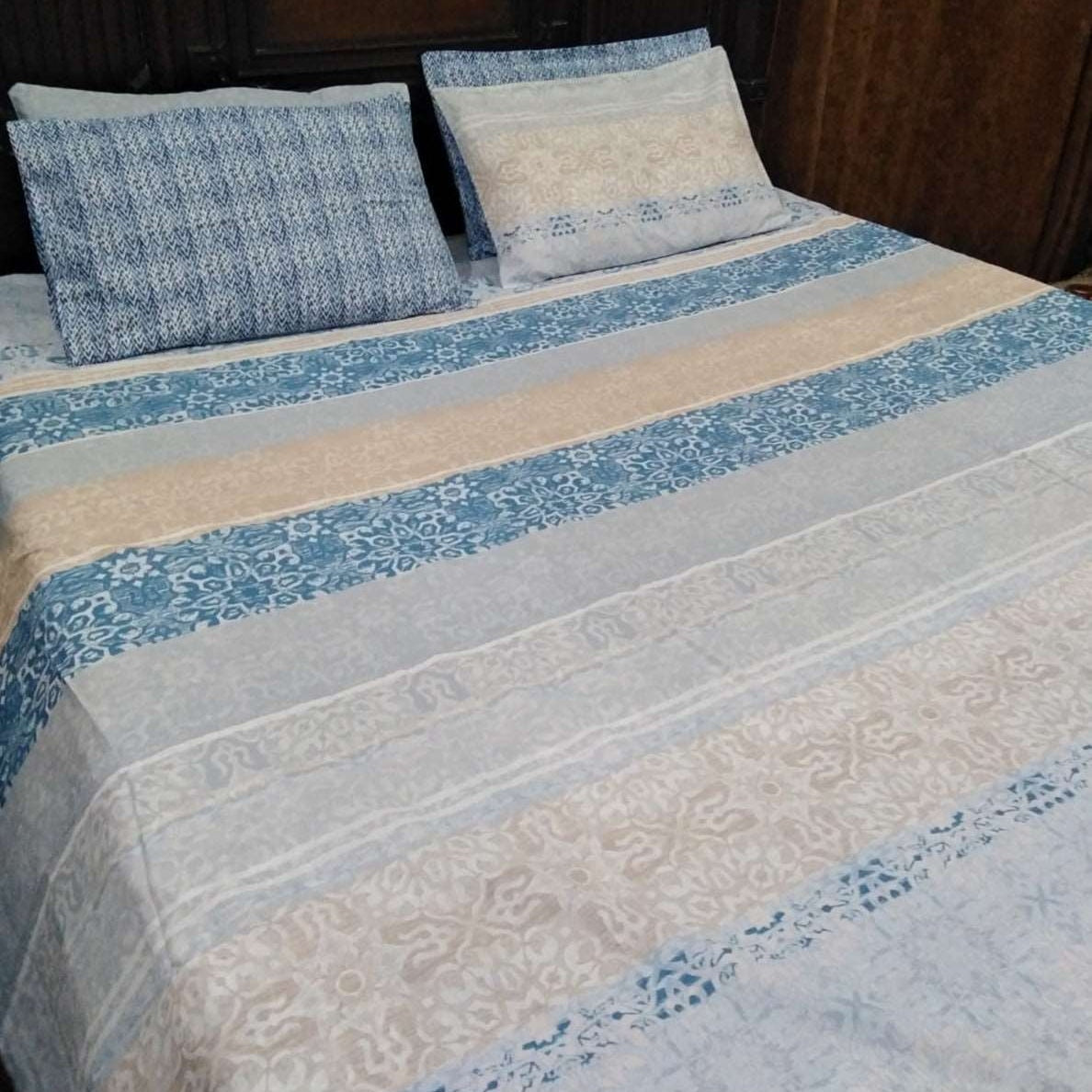 5 Pieces Pure Cotton Bedsheet W