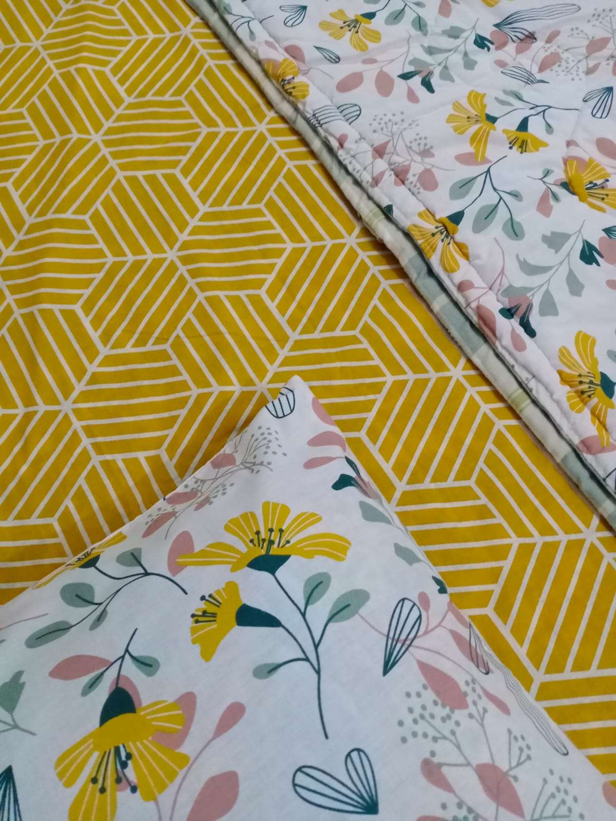 5 Pieces Pure Cotton Bedsheet