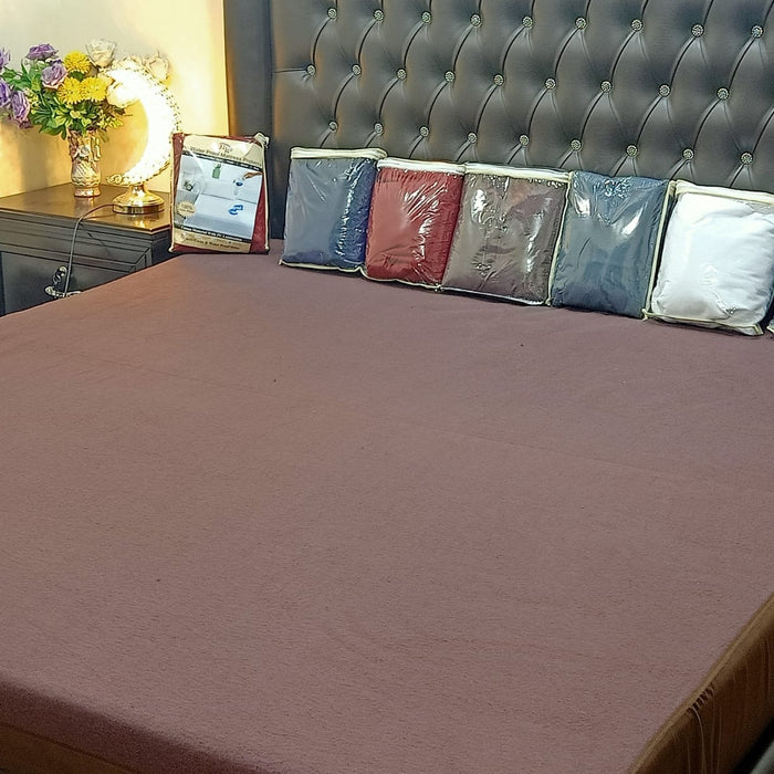 Terry cotton mattress protector detail