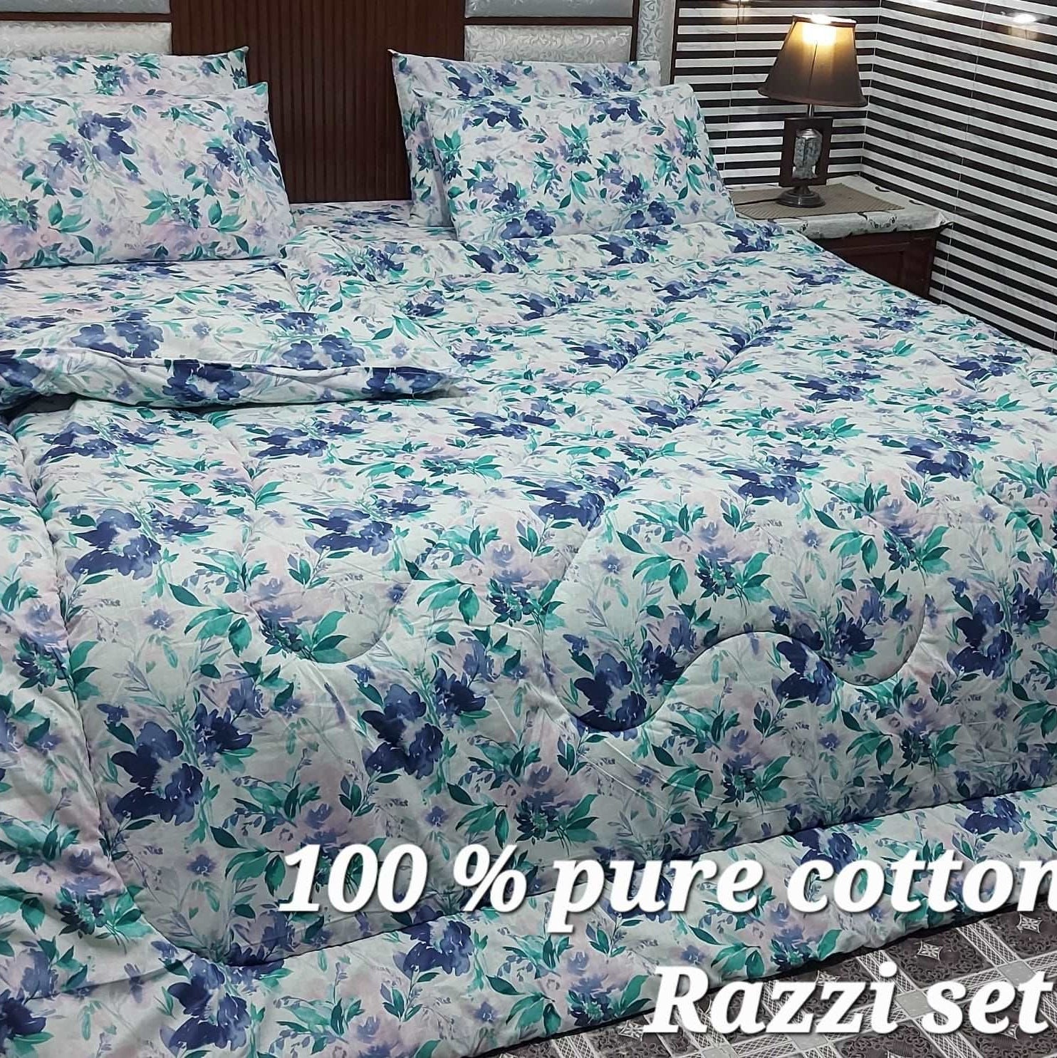 6 Pieces Pure Cotton Vicki Razai Set