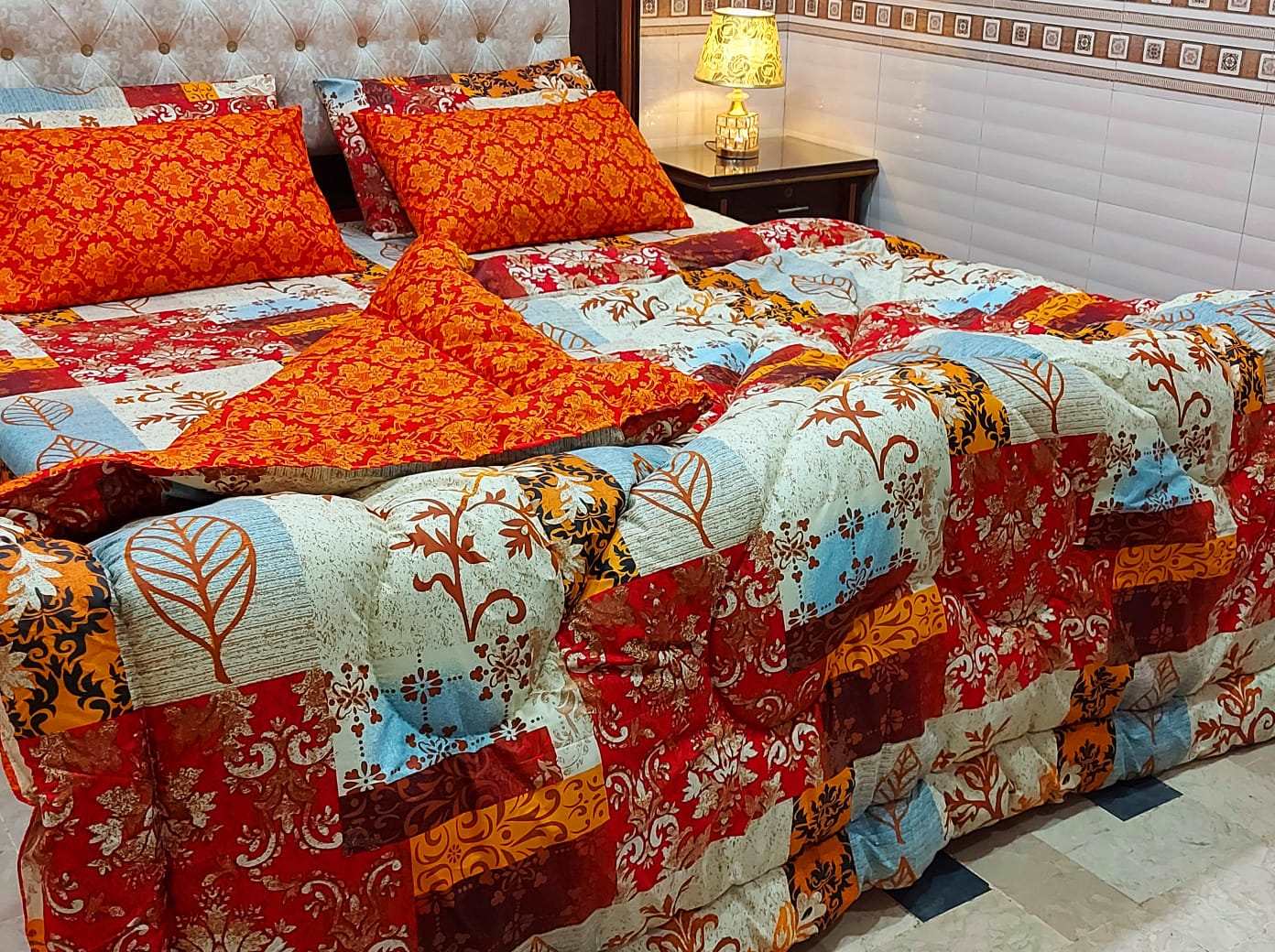6 Pieces Salonica Cotton Vicki Razai Set