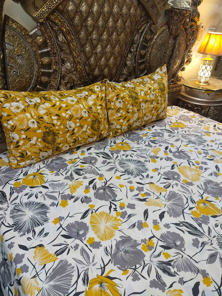 5 Pieces Pure Cotton Bedsheet